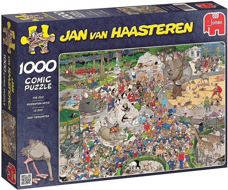 Jan van Haasteren Puzzle: Der Tiergarten - 1000 Teile - zum Schließen ins Bild klicken